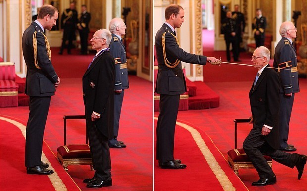 Doctor who delivered Prince George is knighted by Prince William