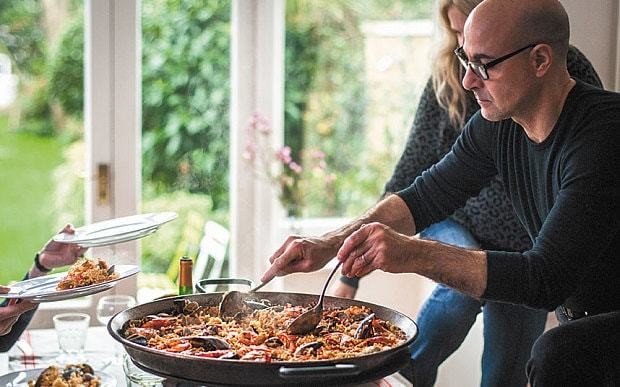 Classic paella recipe from Stanley Tucci