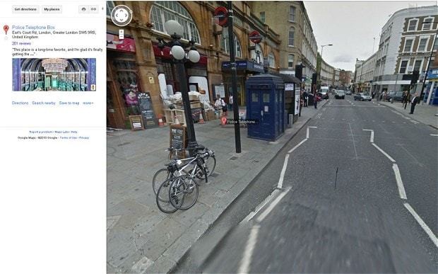Google Street View looks inside the TARDIS