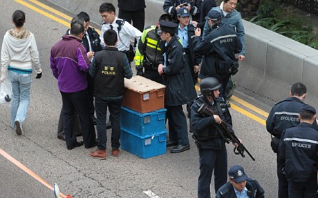Christmas comes early as 'millions' in cash spills onto Hong Kong road