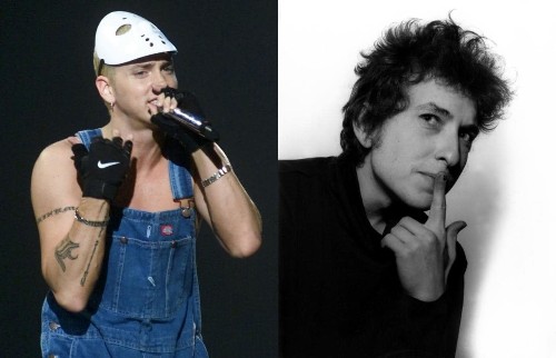 Eminem's vocabulary nearly double Bob Dylan's