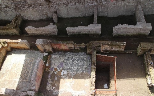 Human skeletons and 2,000-year-old barracks found during construction of metro line in Rome