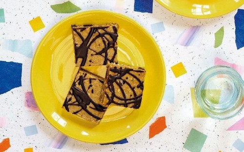 Vegan and gluten-free chocolate chip cookie dough slab recipe