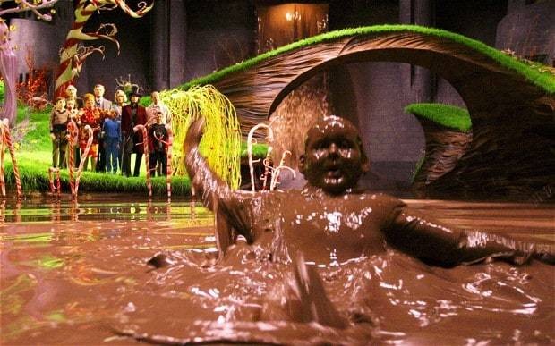 The chocolate mountain has gone... now for that Kit Kat