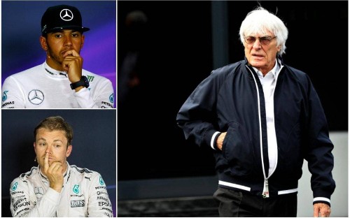 Bernie Ecclestone urges Mercedes to let Lewis Hamilton and Nico Rosberg race free of team orders at Silverstone