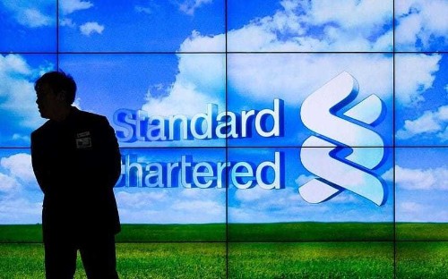 Shares in Standard Chartered plunge after bank reports $1.5bn loss
