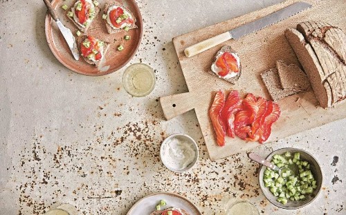 Three cured salmon recipes for the perfect make-ahead party food