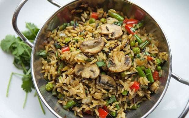 Mushroom and pepper biryani recipe