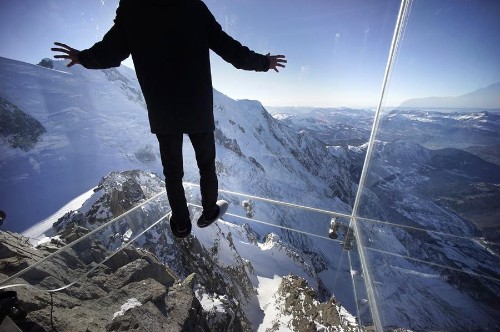 Step Into the Void Above the French Alps