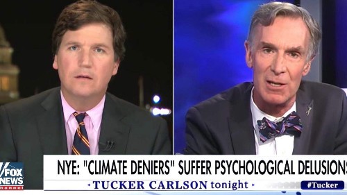 Watch: Tucker Carlson battles Bill Nye the Science Guy on global warming