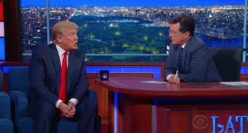 When Stephen Colbert Asked if Donald Trump Thinks Obama Was Born in America, This Is How He Replied