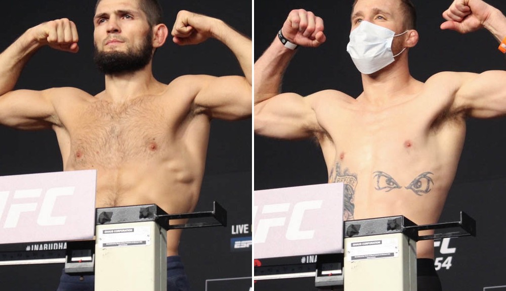 UFC 254 video: Khabib Nurmagomedov, Justin Gaethje make weight on 'Fight Island'