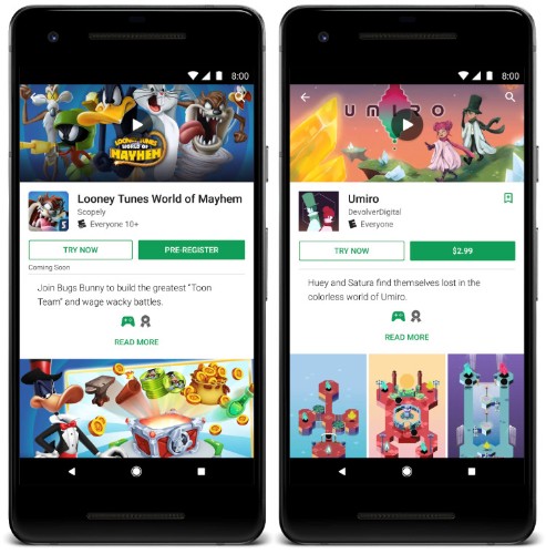 Google Play gets better support for larger Android app bundles, subscription improvements, and in-app updates