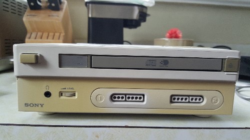 This is the rare PlayStation console built by Sony and Nintendo