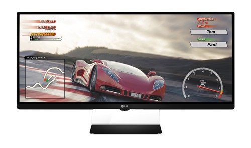 LG shows off a gaming monitor with ultra-wide screen
