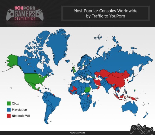 YouPorn data reveals which gaming consoles get the most love on its site