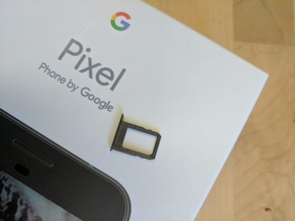 Google put its address on Pixel and Pixel XL SIM trays