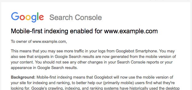 Google Search starts rolling out mobile-first indexing