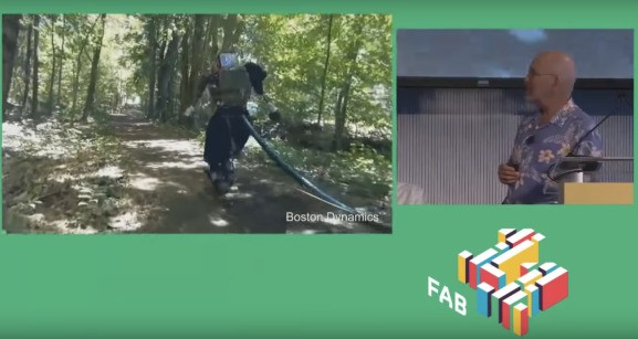 Watch a Boston Dynamics humanoid robot wander around outside