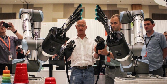 Telerobotic hands and fingers become your avatar at Amazon re:MARS