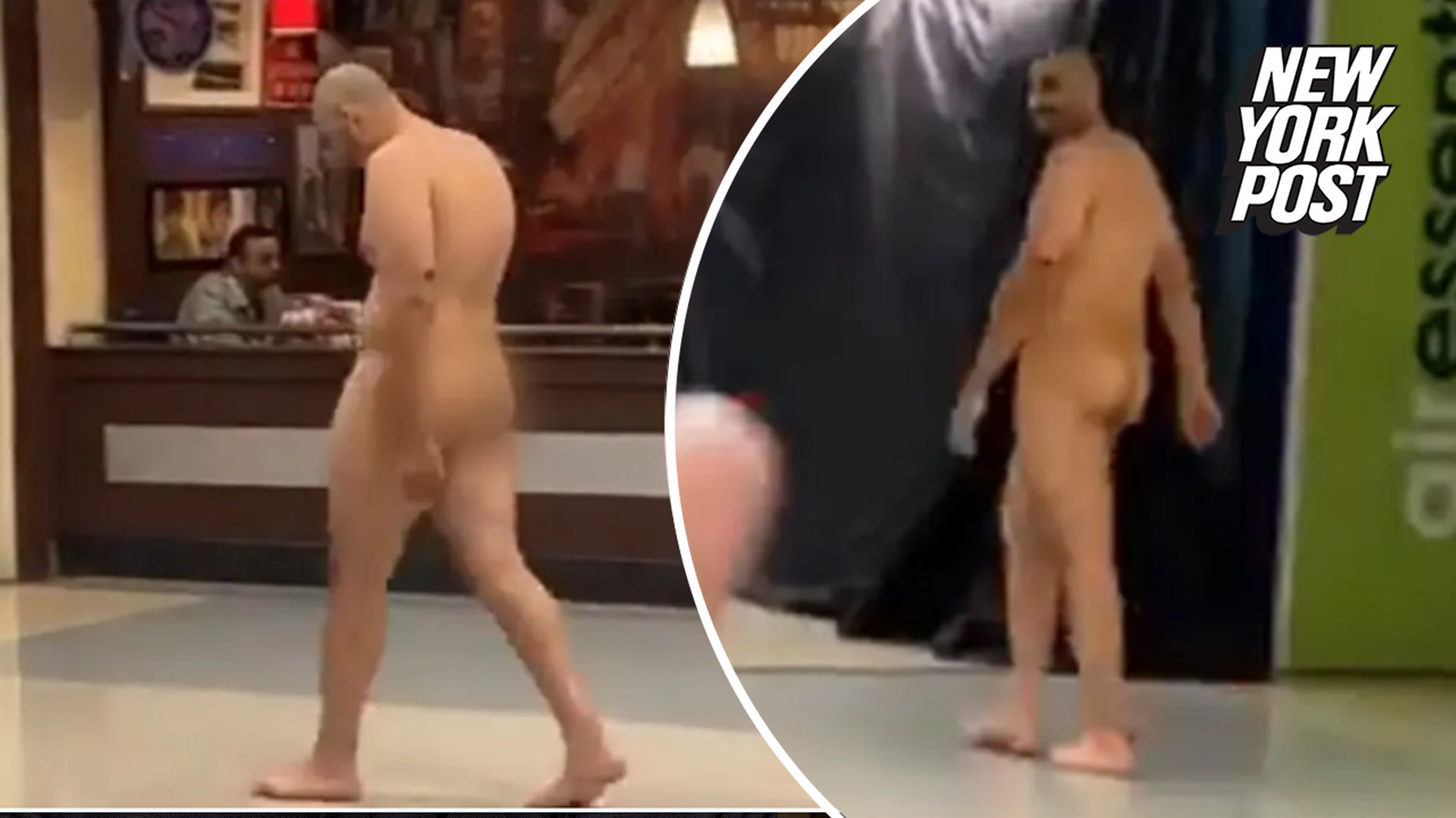 Video shows smiling naked man proudly strolling through Dallas-Fort Worth airport: 'My man!'
