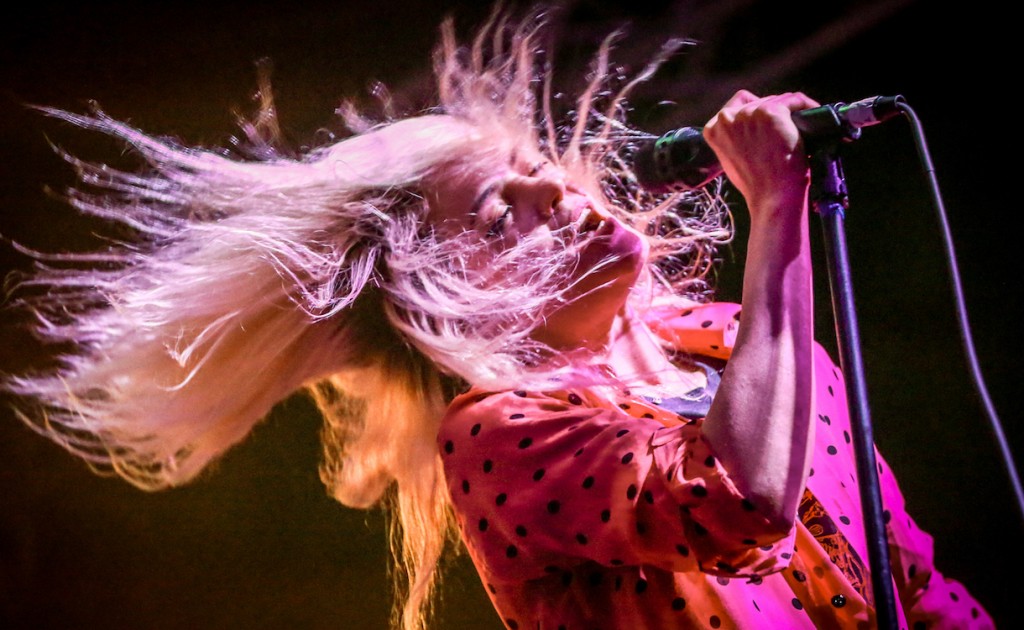 Alison Mosshart of The Kills performs at the Stubhub Showcase at Banger’s Sausage House & Beer Garden during South By Southwest on Thursday, March 17, 2016, in Austin, Texas. (Photo by Rich Fury/Invision/AP)