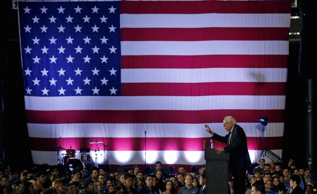 Bernie Sanders speaks at a campaign rally in Ann Arbor, Michigan, March 7, 2016. REUTERS/Jim Young
