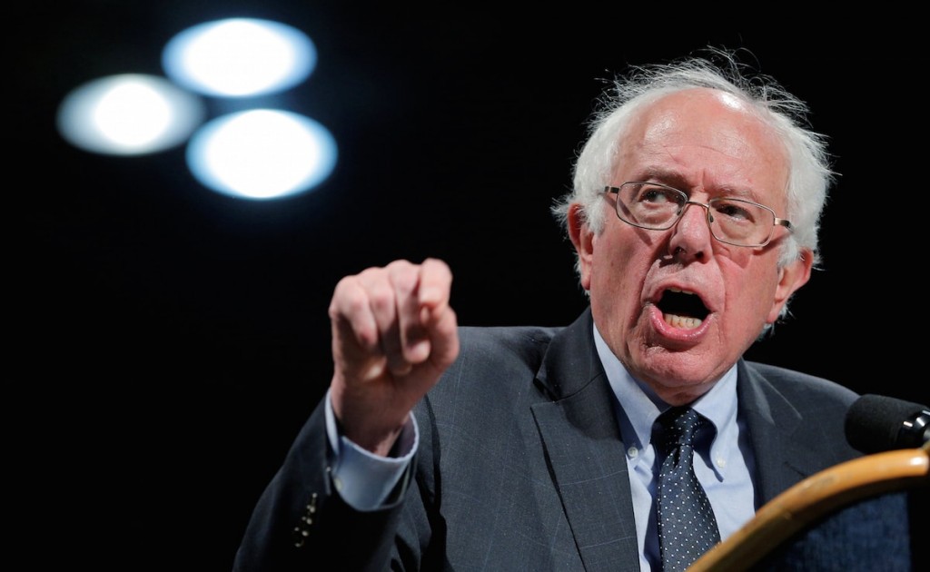 Bernie Sanders campaigning on April 12, 2016 REUTERS/Brian Snyder