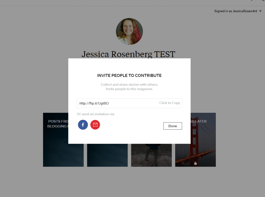 Inviting People to Collaborate on a Flipboard Magazine