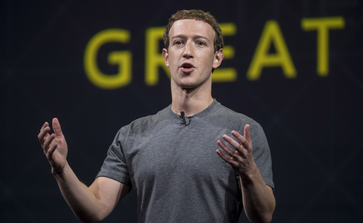 Mark Zuckerberg, chief executive officer and founder of Facebook Inc., speaks during the Oculus Connect 3 event in San Jose, California, U.S., on Thursday, Oct. 6, 2016. Facebook Inc. is working on a new virtual reality product that is more advanced than its Samsung Gear VR, but doesn't require connection to a personal computer, like the Oculus Rift does. Photographer: David Paul Morris/Bloomberg via Getty Images