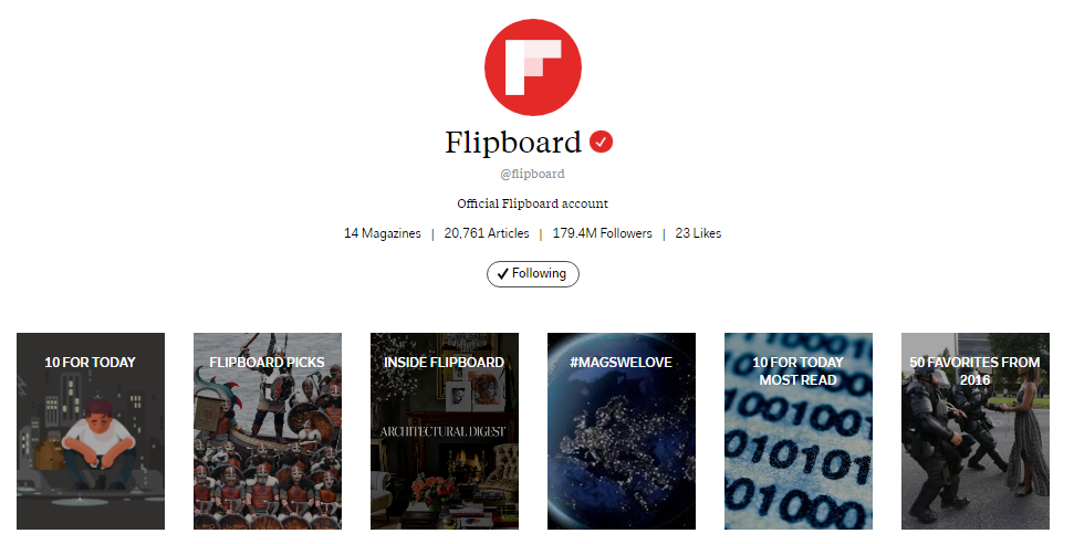 Flipboard Magazines