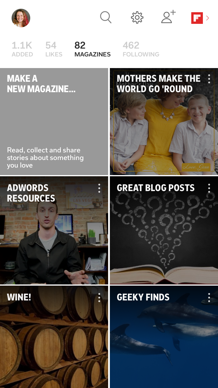 Flipboard Magazines created by blogger