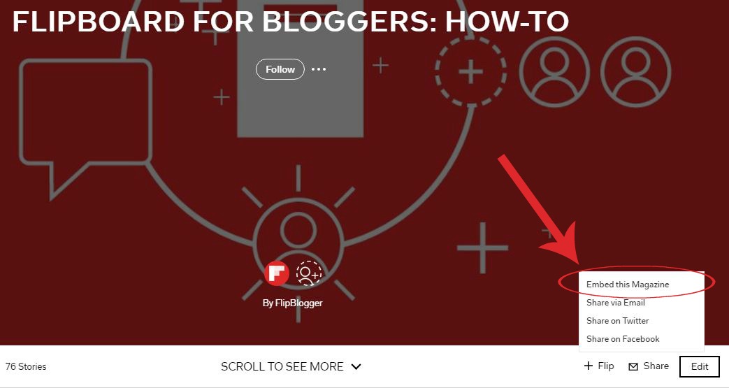Flipboard Embed from Magazine