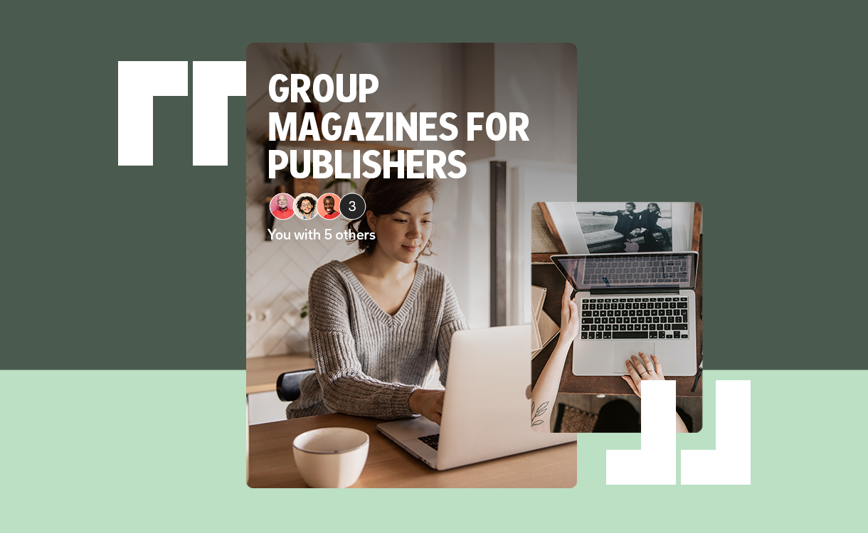 The cover of a Flipboard Magazine titled "Group Magazines for Publishers" 